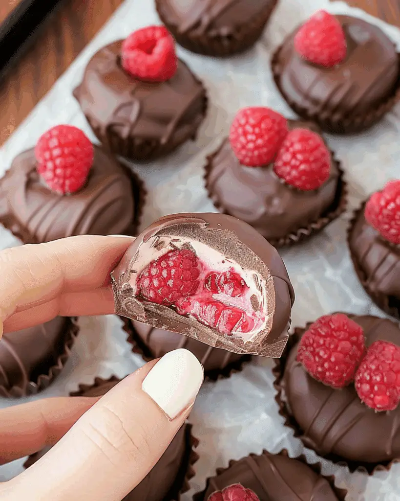 Raspberry Chocolate Yogurt Clusters