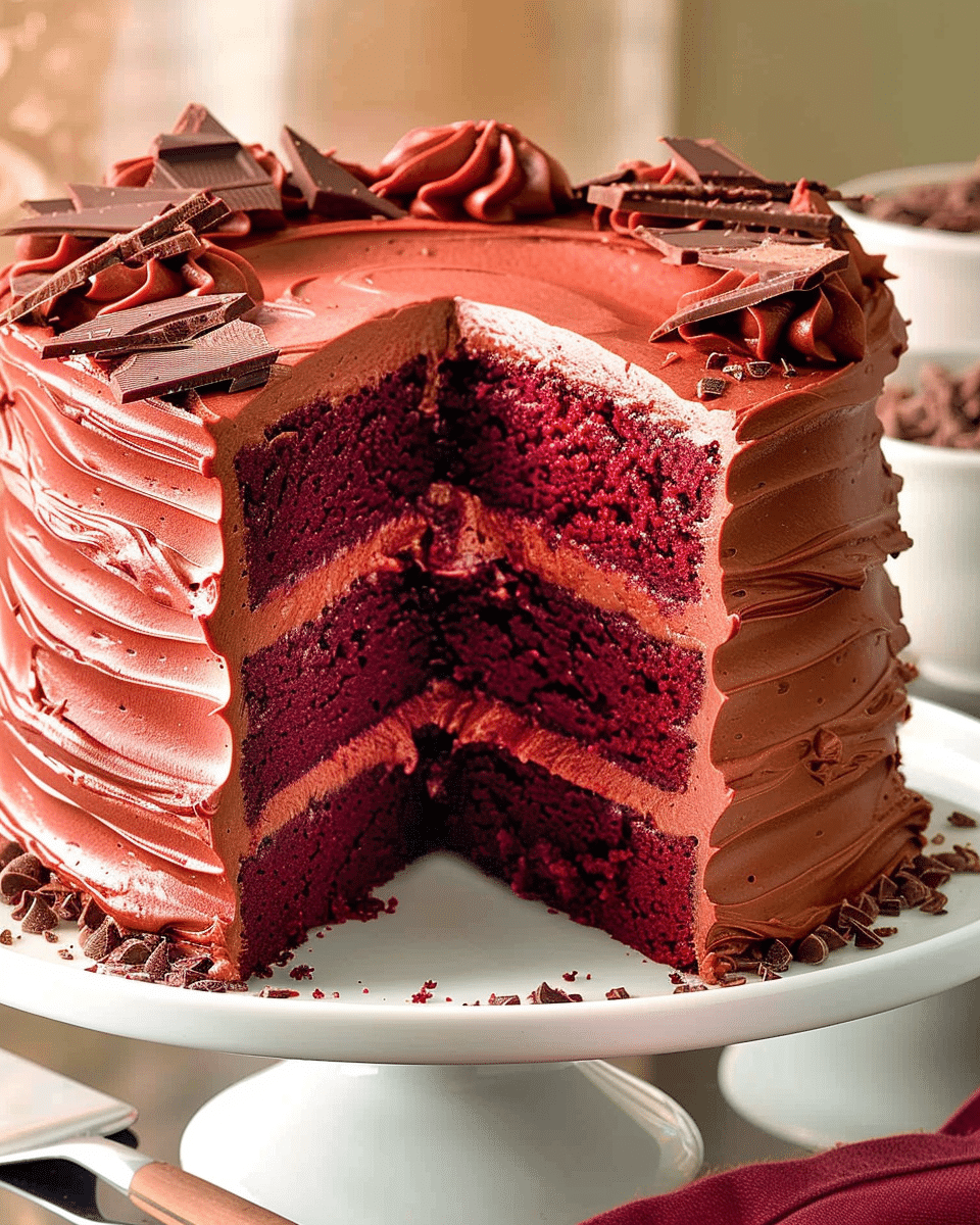 Red Velvet Chocolate Layer Cake