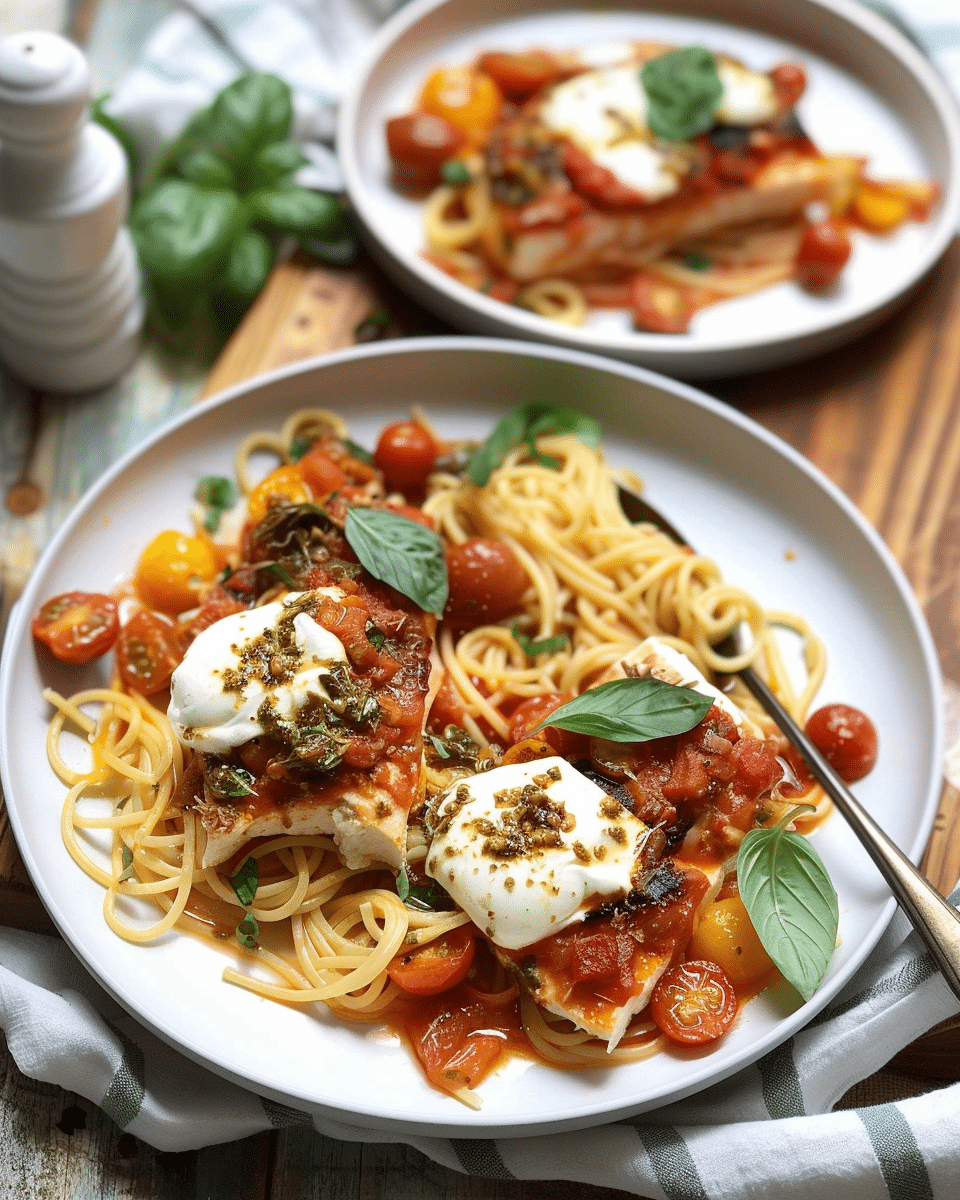 Roasted Tomato Burrata Pasta