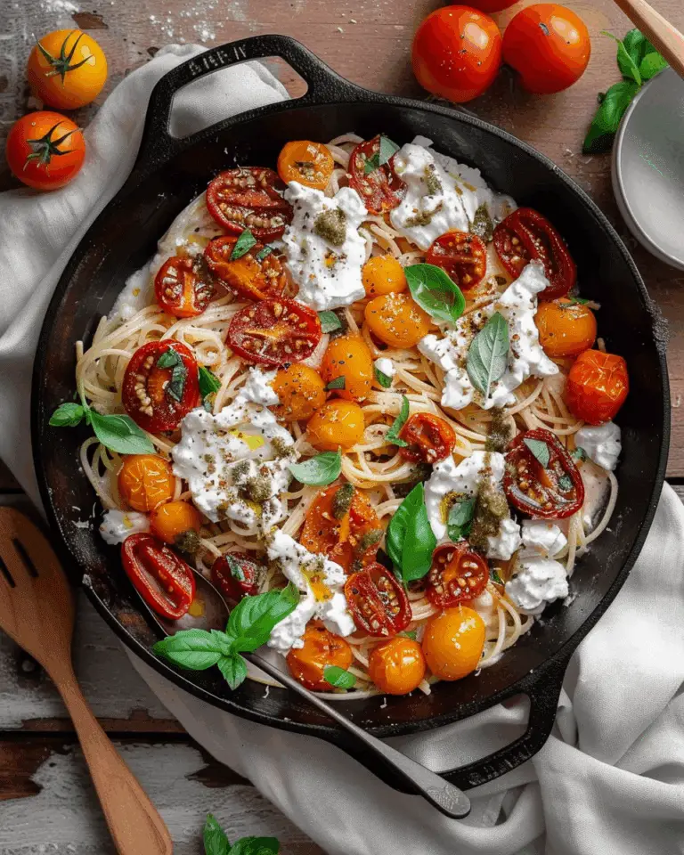 Roasted Tomato Burrata Pasta
