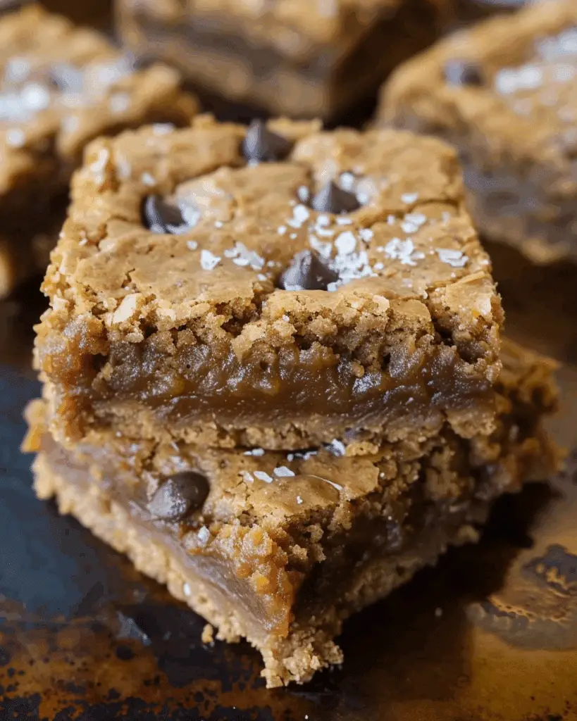 Salted Maple Pumpkin Blondies