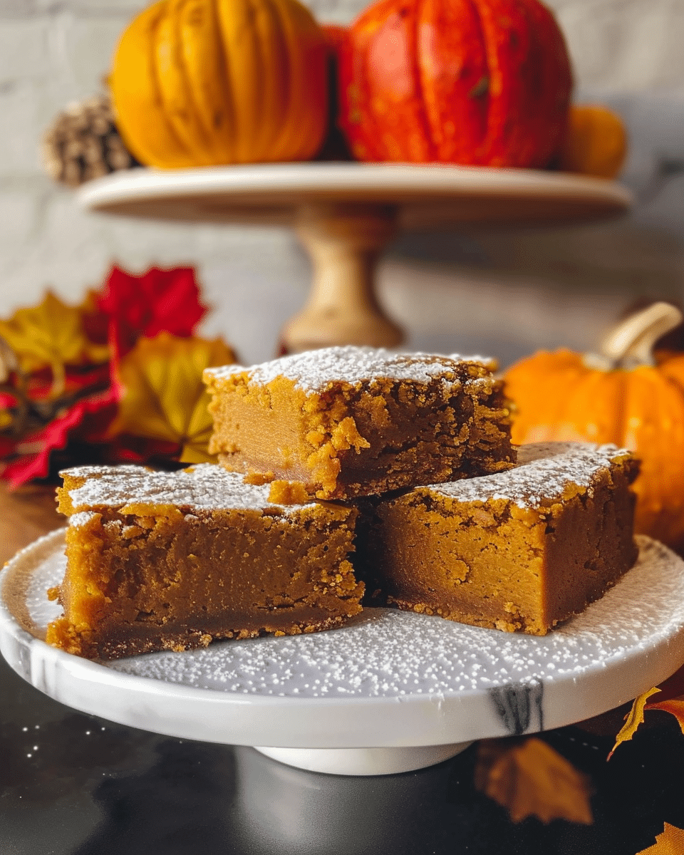 Salted Maple Pumpkin Blondies
