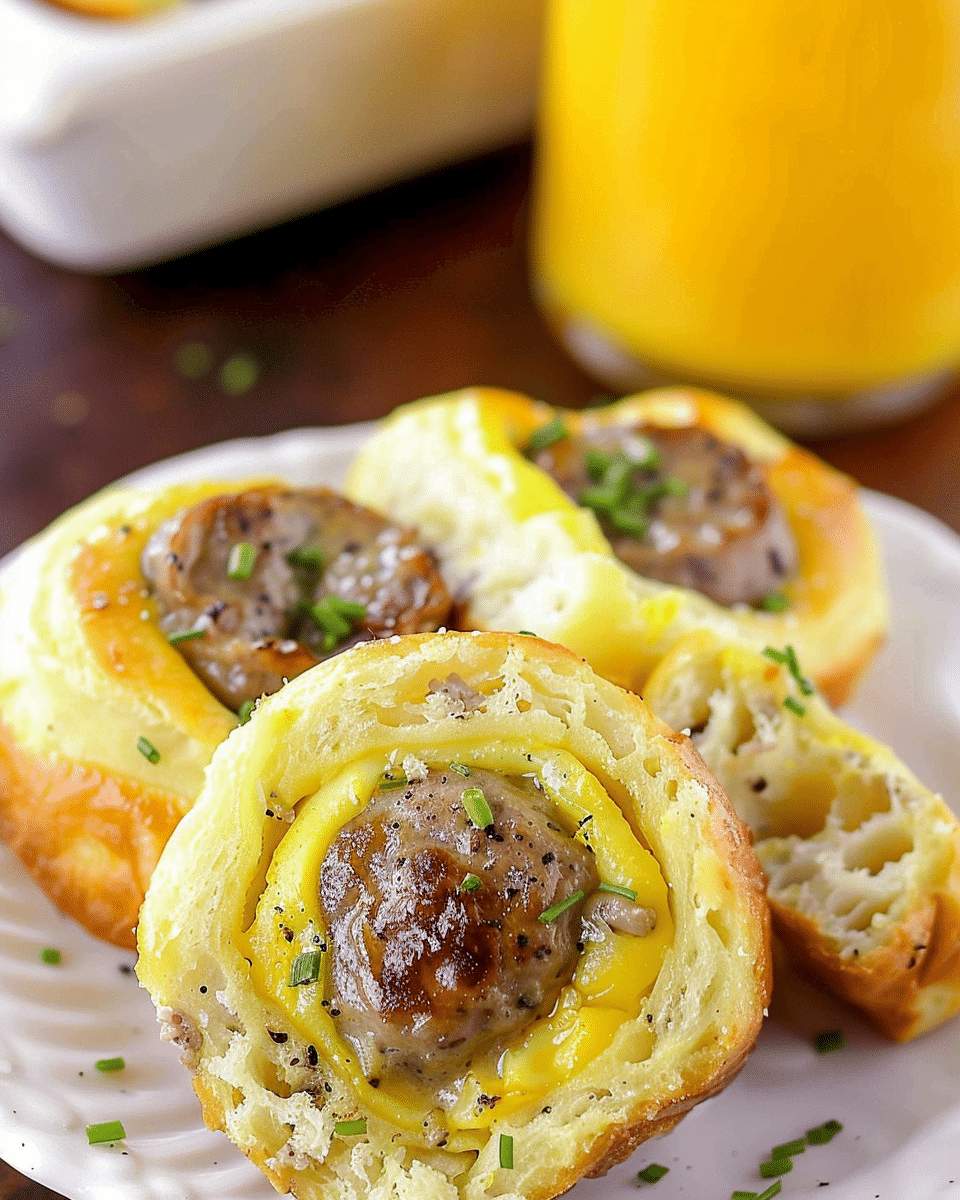 Sausage and Egg Breakfast Rolls