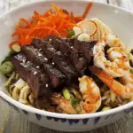 Shrimp and Steak Noodles