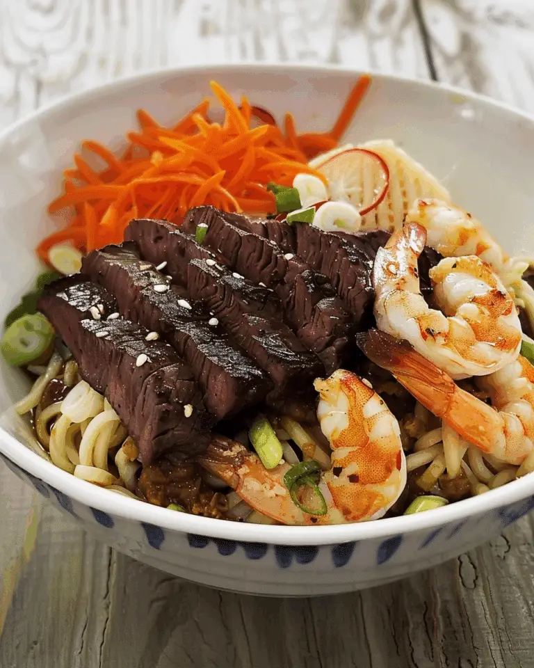 Shrimp and Steak Noodles