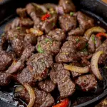 Sizzling Chinese Pepper Steak with Onions