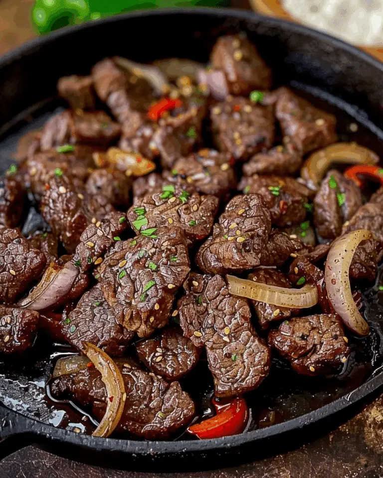 Sizzling Chinese Pepper Steak with Onions