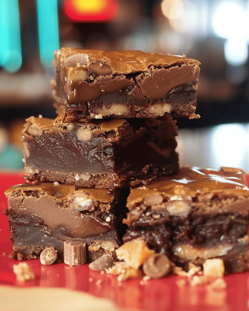 Snickers Brownie Bars
