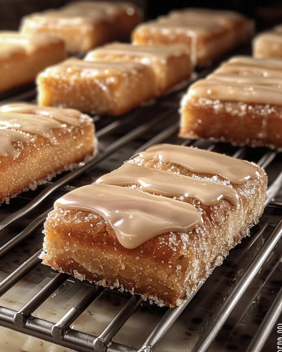 Soft Baked Maple Donut Bars