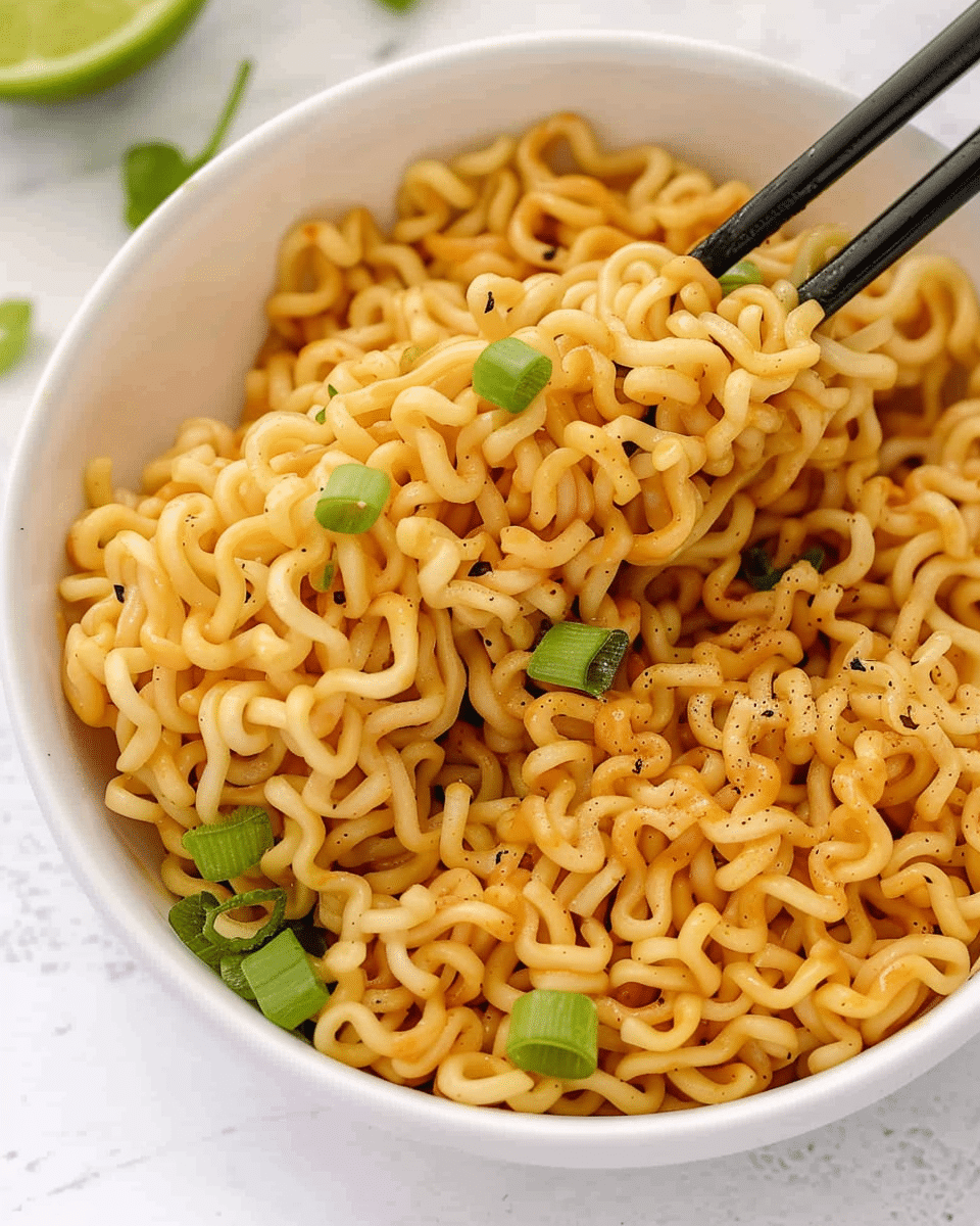 Spicy Peanut Butter Ramen Noodles