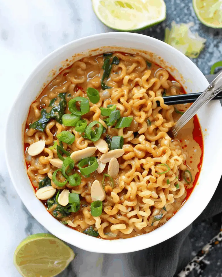 Spicy Peanut Butter Ramen Noodles