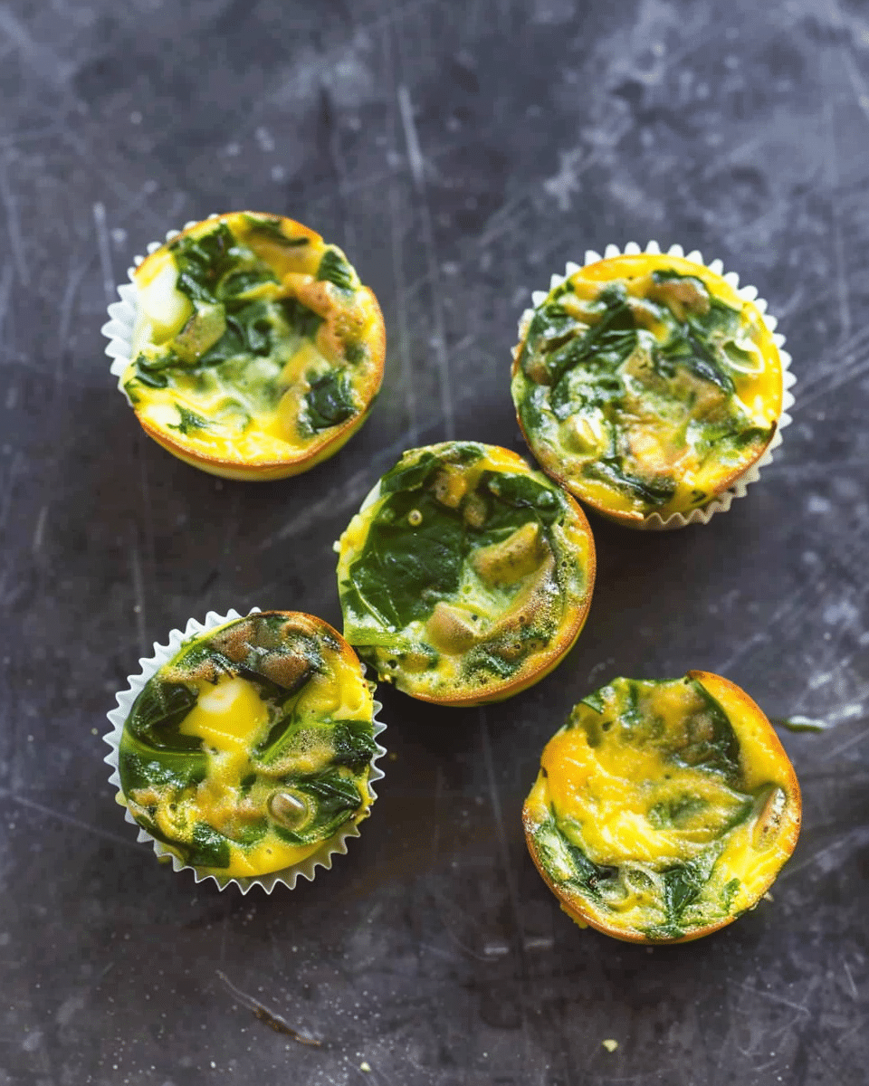 Spinach Egg Muffins with Cheese