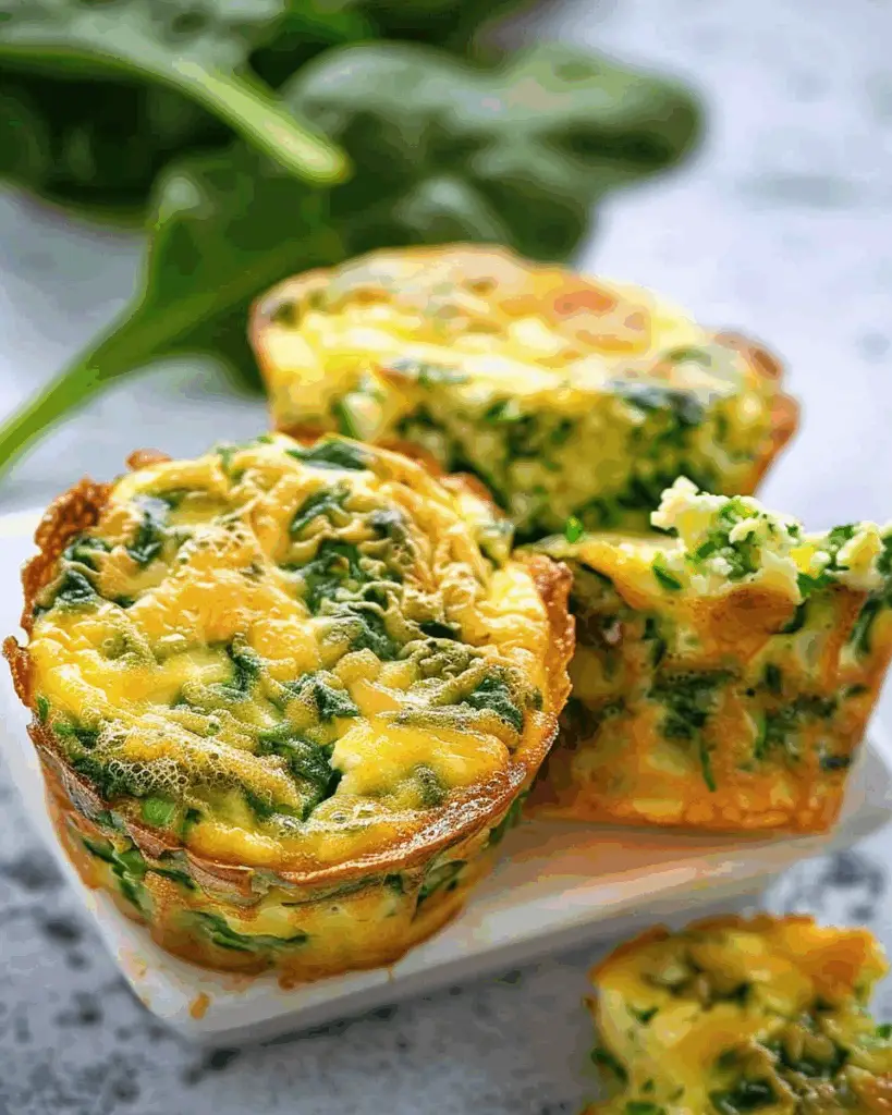 Spinach Egg Muffins with Cheese