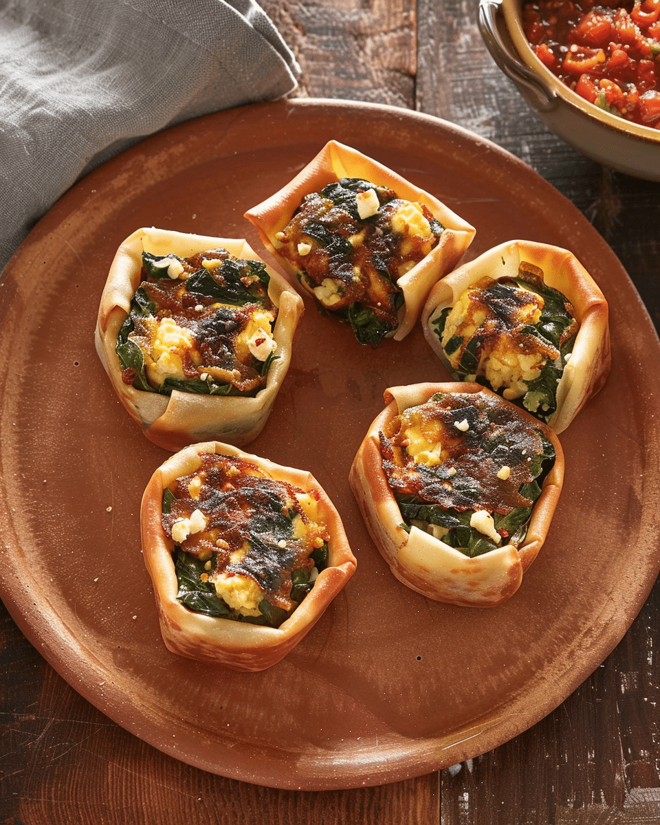 Spinach and Feta Egg Wraps