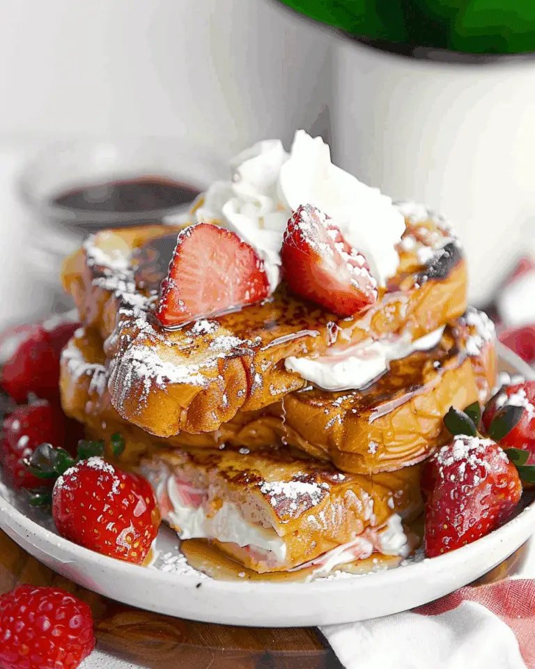 Stuffed Strawberry Cheesecake French Toast