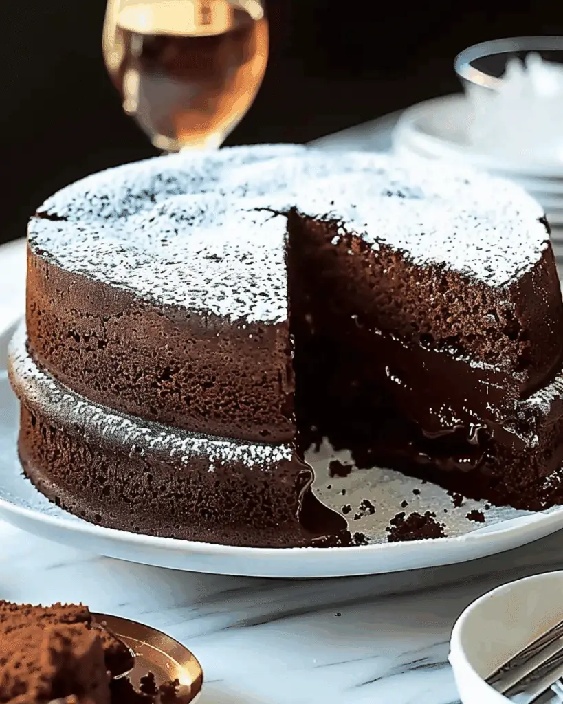 Sunk Chocolate Cake