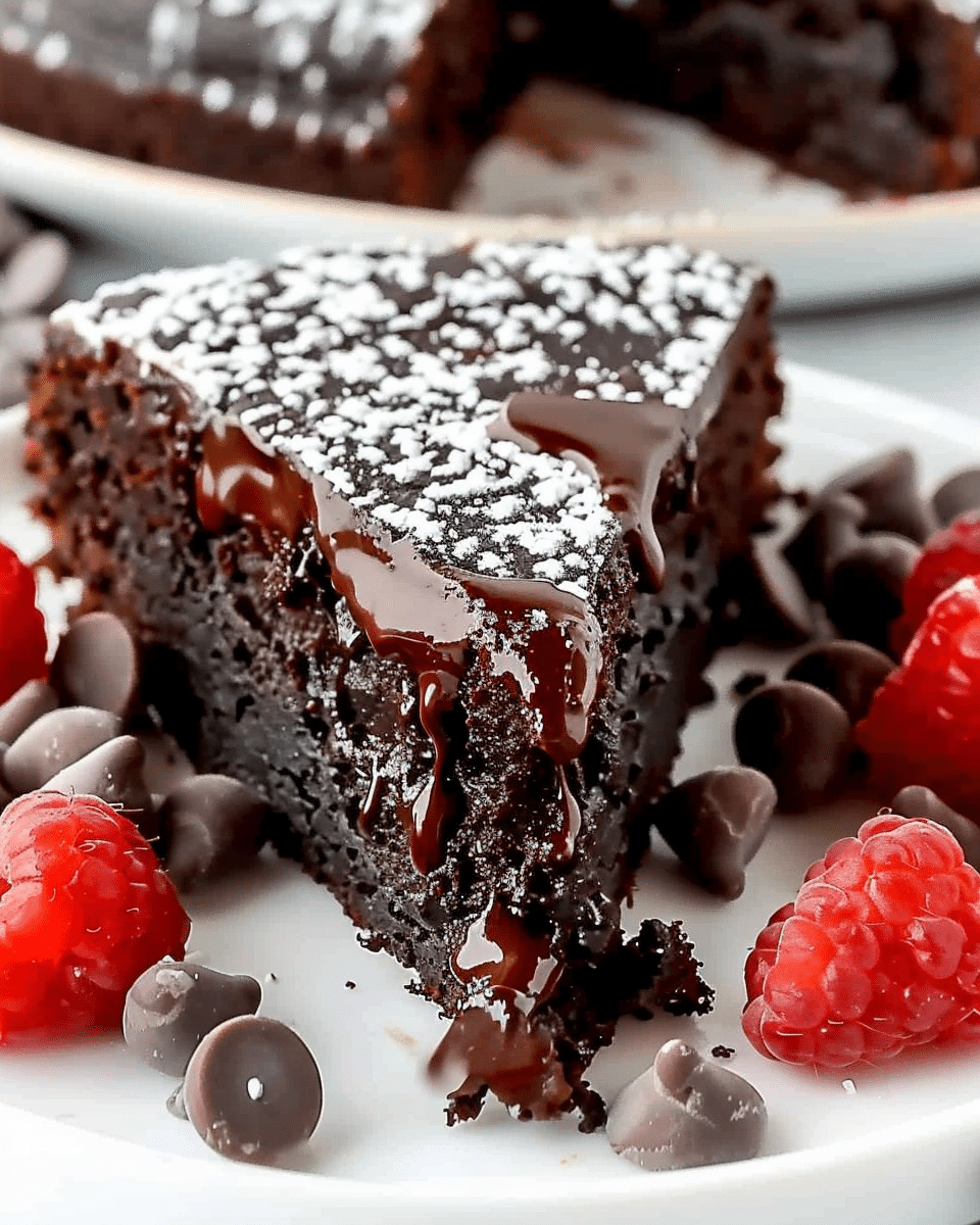 Sunk Chocolate Cake