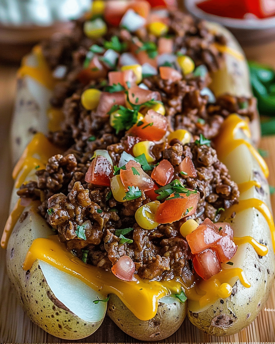 Taco Loaded Baked Potatoes