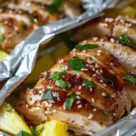 Teriyaki Chicken and Pineapple Foil Packets