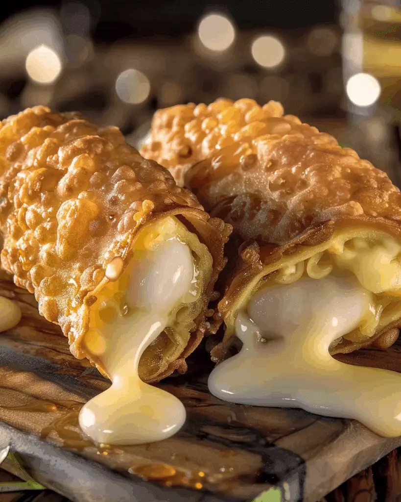 Texas Twinkies Egg Rolls with Honey