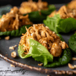 Thai Peanut Chicken Lettuce Wraps