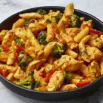 Ultimate Creamy Chicken Penne with Broccoli & Red Peppers
