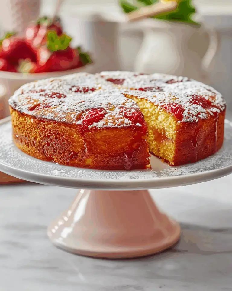 Upside-Down Strawberry Cake