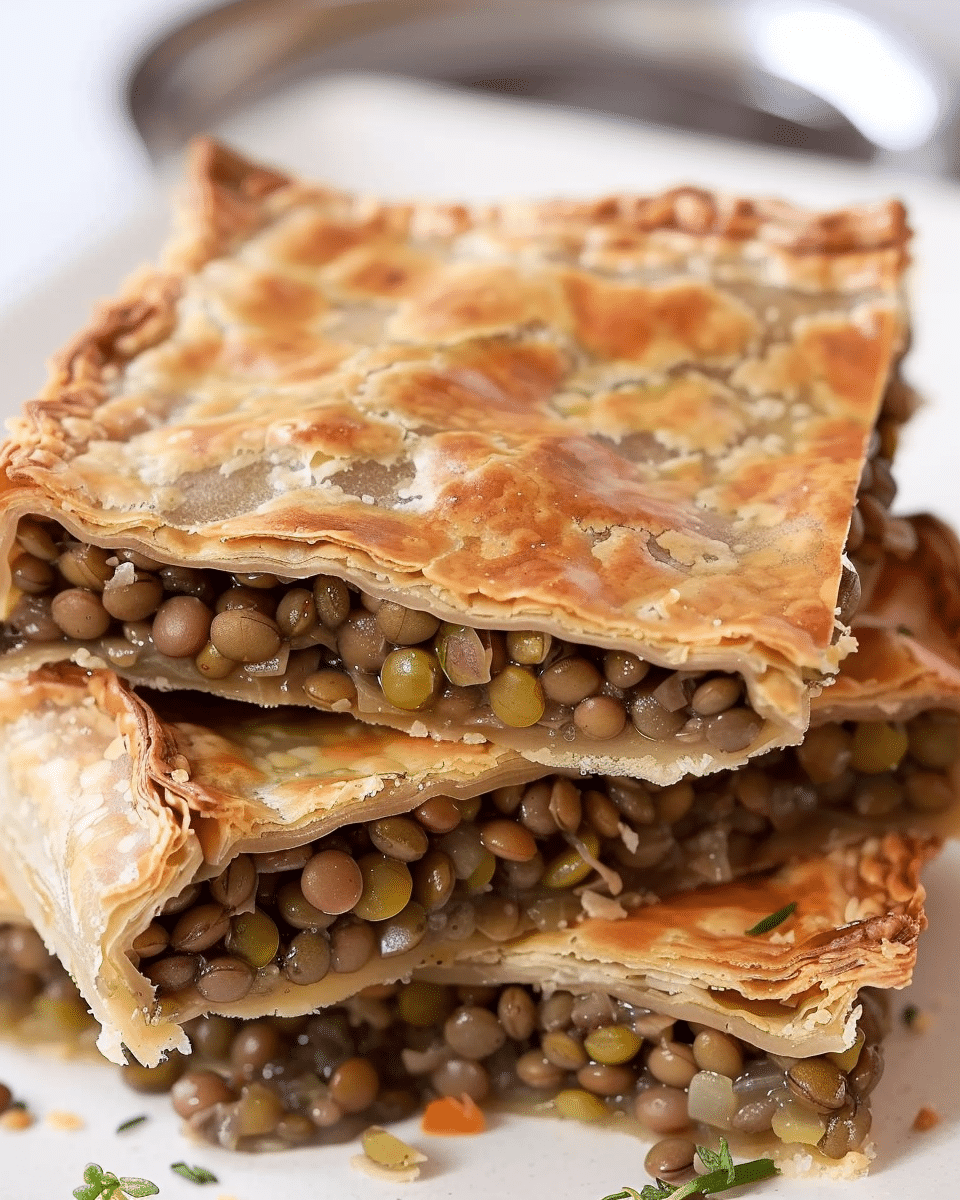 Vegan Lentil Sambusa Pie