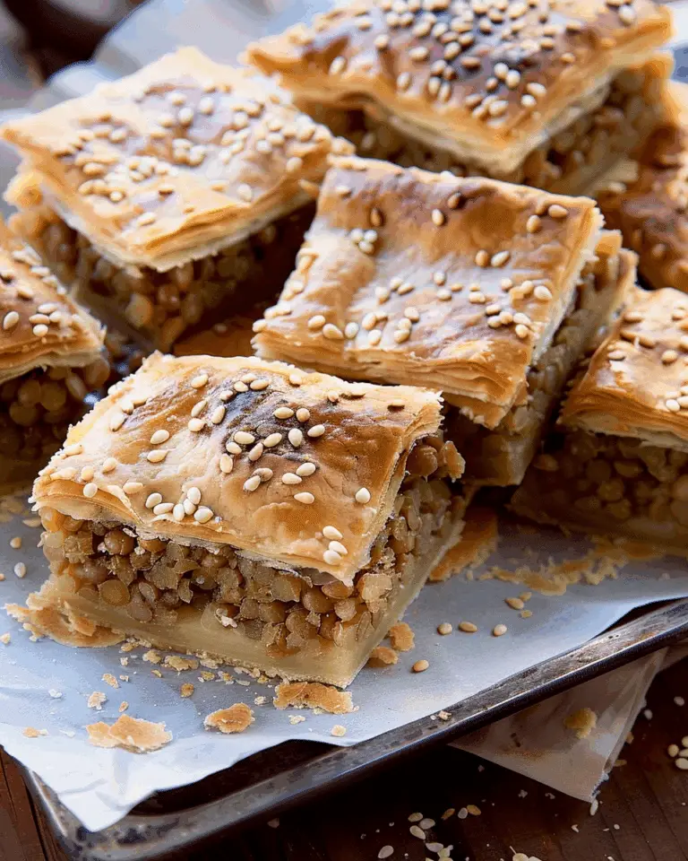 Vegan Lentil Sambusa Pie