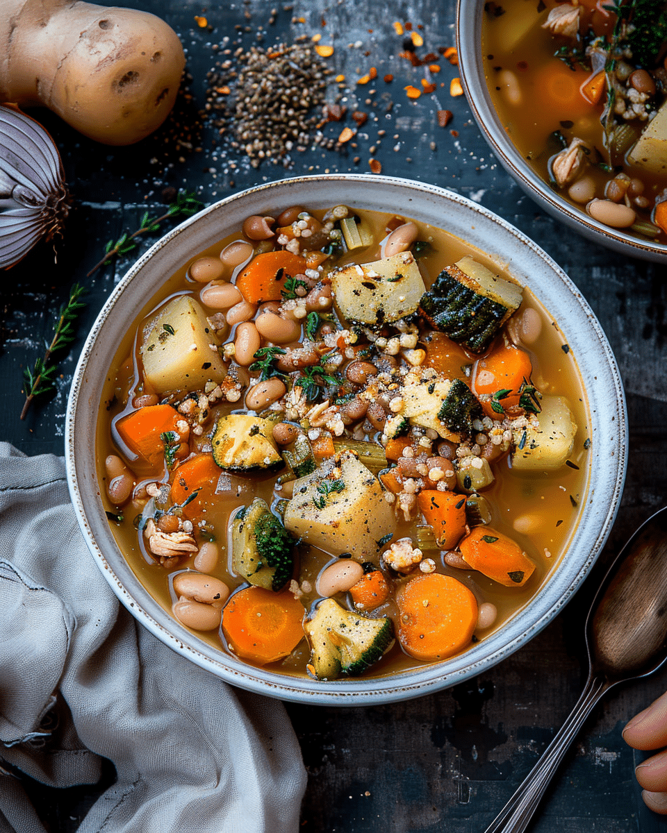 Veggie-Packed Turkey Bean Soup