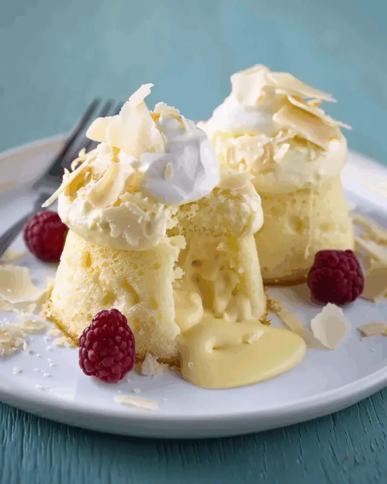 White Chocolate Lava Cakes