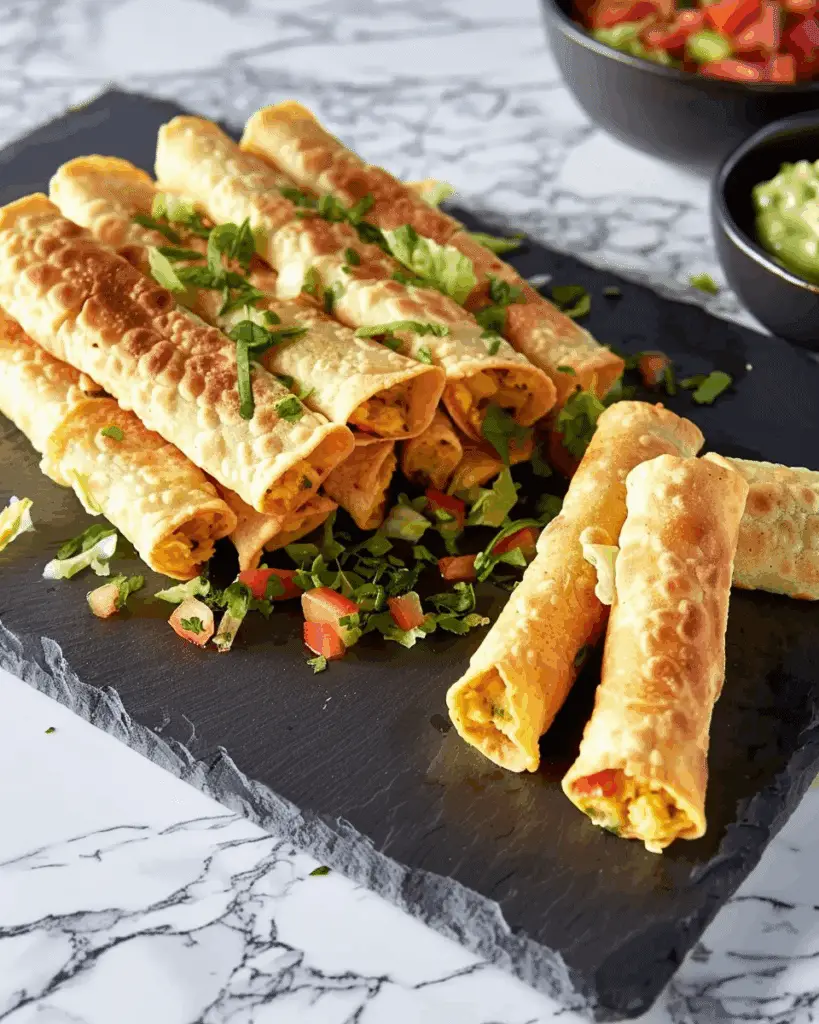 Easy Vegan Taquitos (Baked Veggie Flautas)