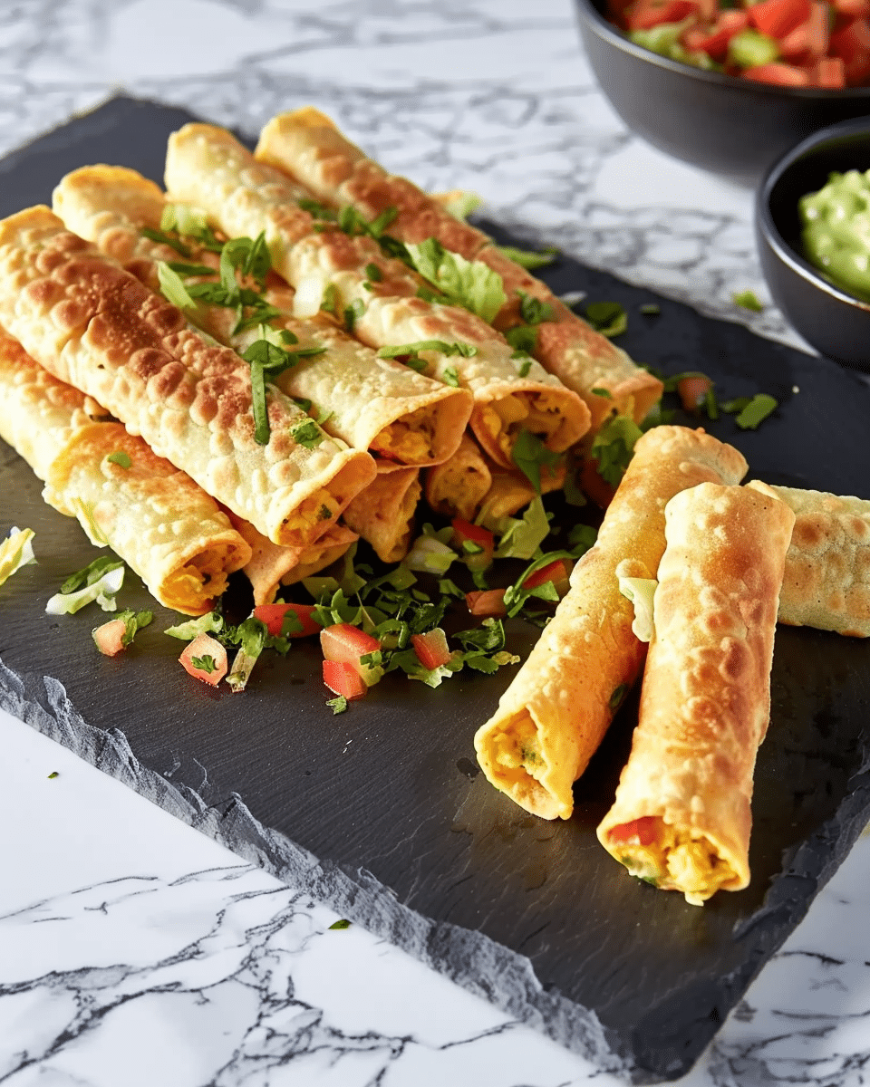 Easy Vegan Taquitos (Baked Veggie Flautas)