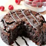 Flourless Black Cocoa and Chia Greek Yogurt Cake