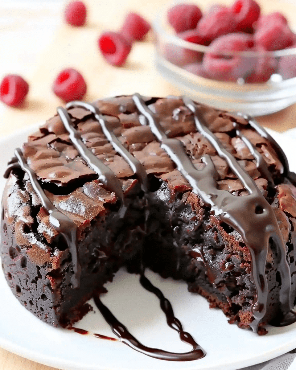 Flourless Black Cocoa and Chia Greek Yogurt Cake