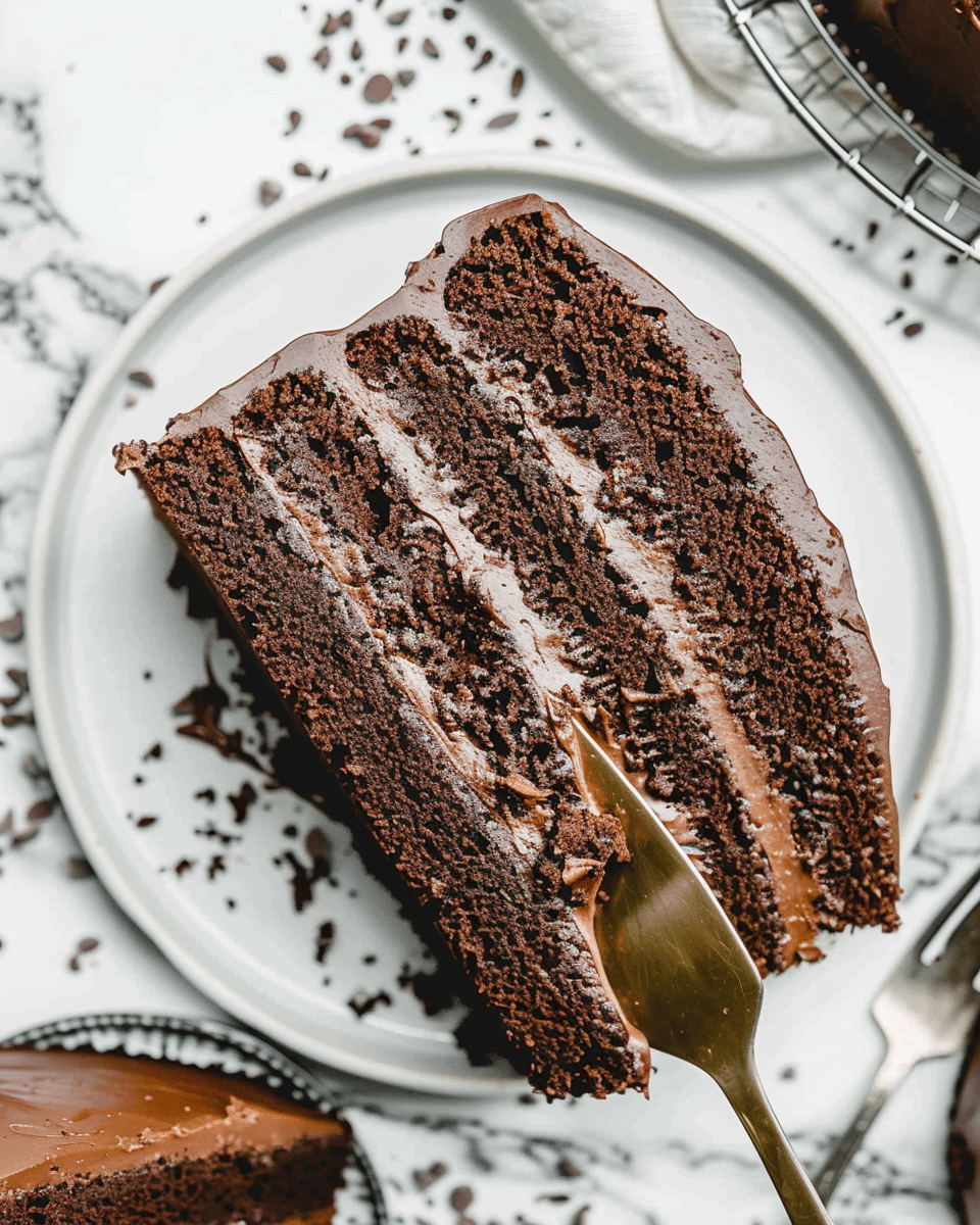 Easy Chocolate Depression Cake