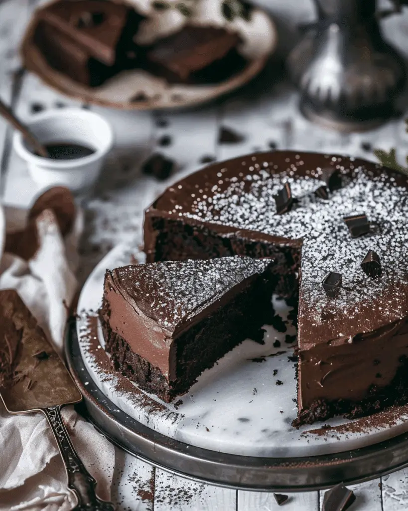 Easy Chocolate Depression Cake