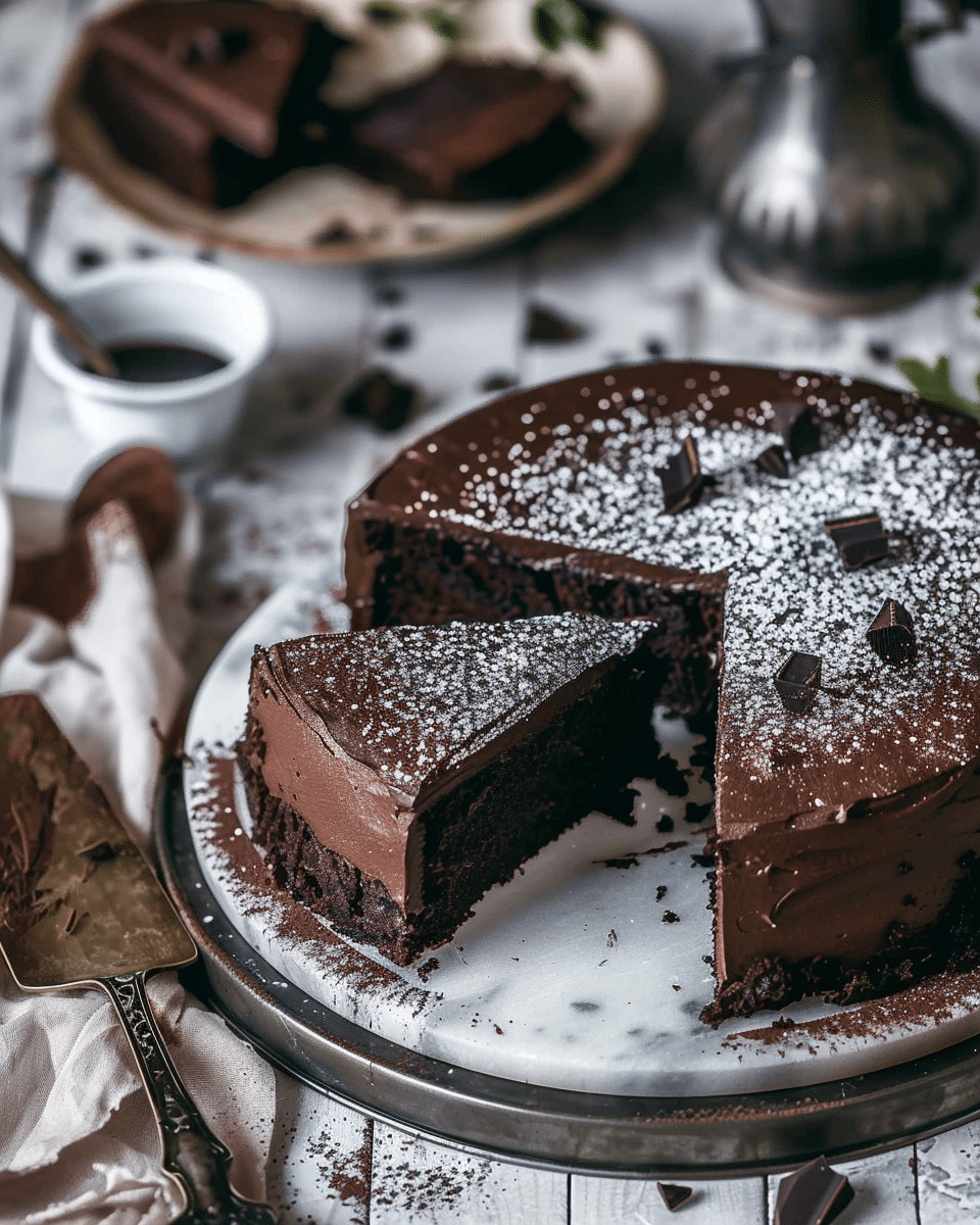 Easy Chocolate Depression Cake