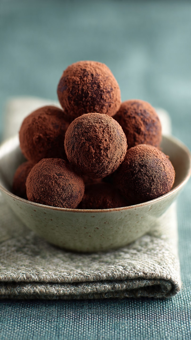 10-Minute Date-Sweetened Chocolate Truffles