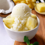 2 Ingredient Pineapple Coconut Sorbet