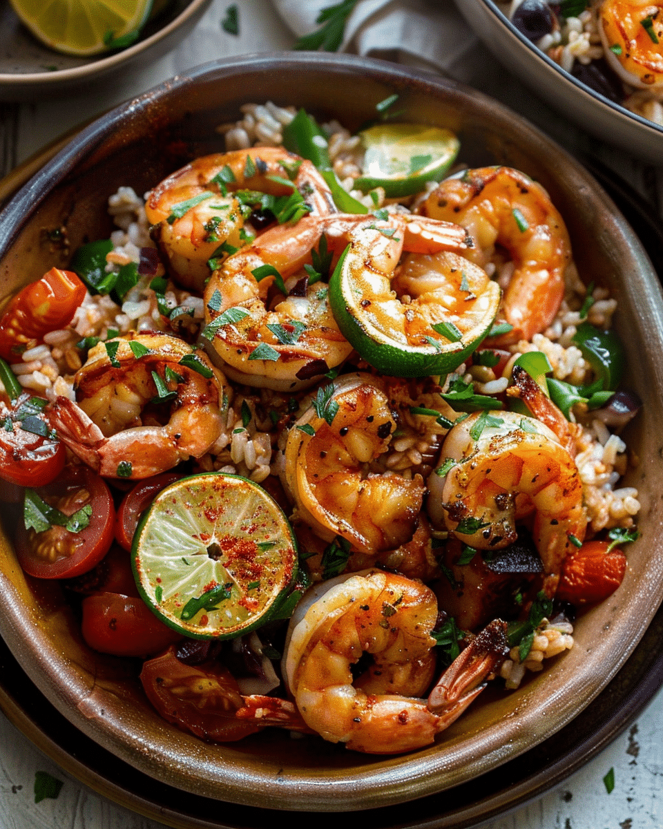 30 Minute Greek Shrimp Grain Bowls