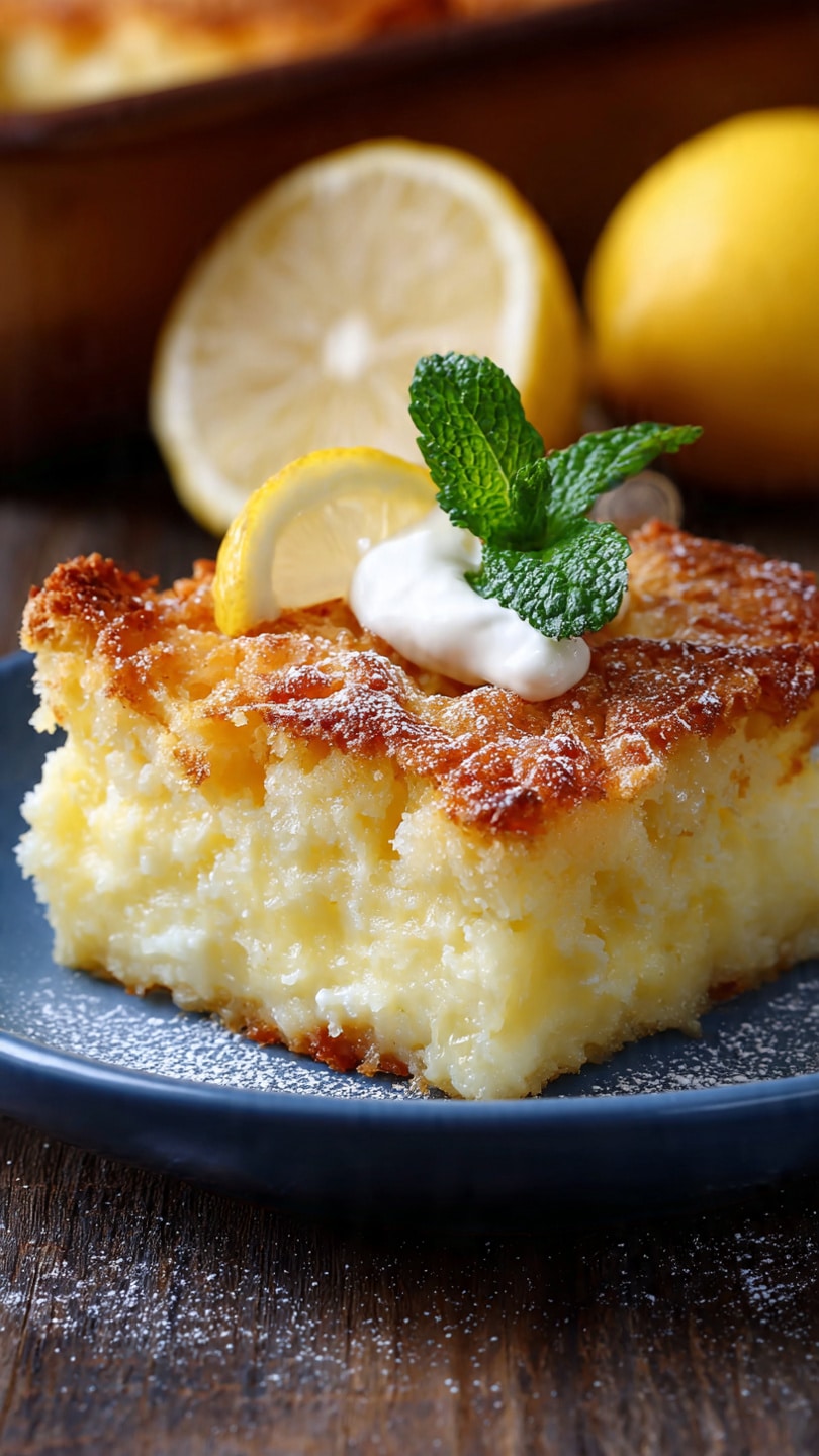 4-Ingredient Lemon Cream Cheese Dump Cake