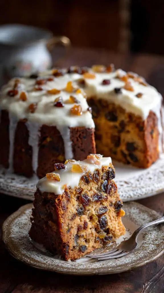 Homemade Fruit Cake from Pan to Plate