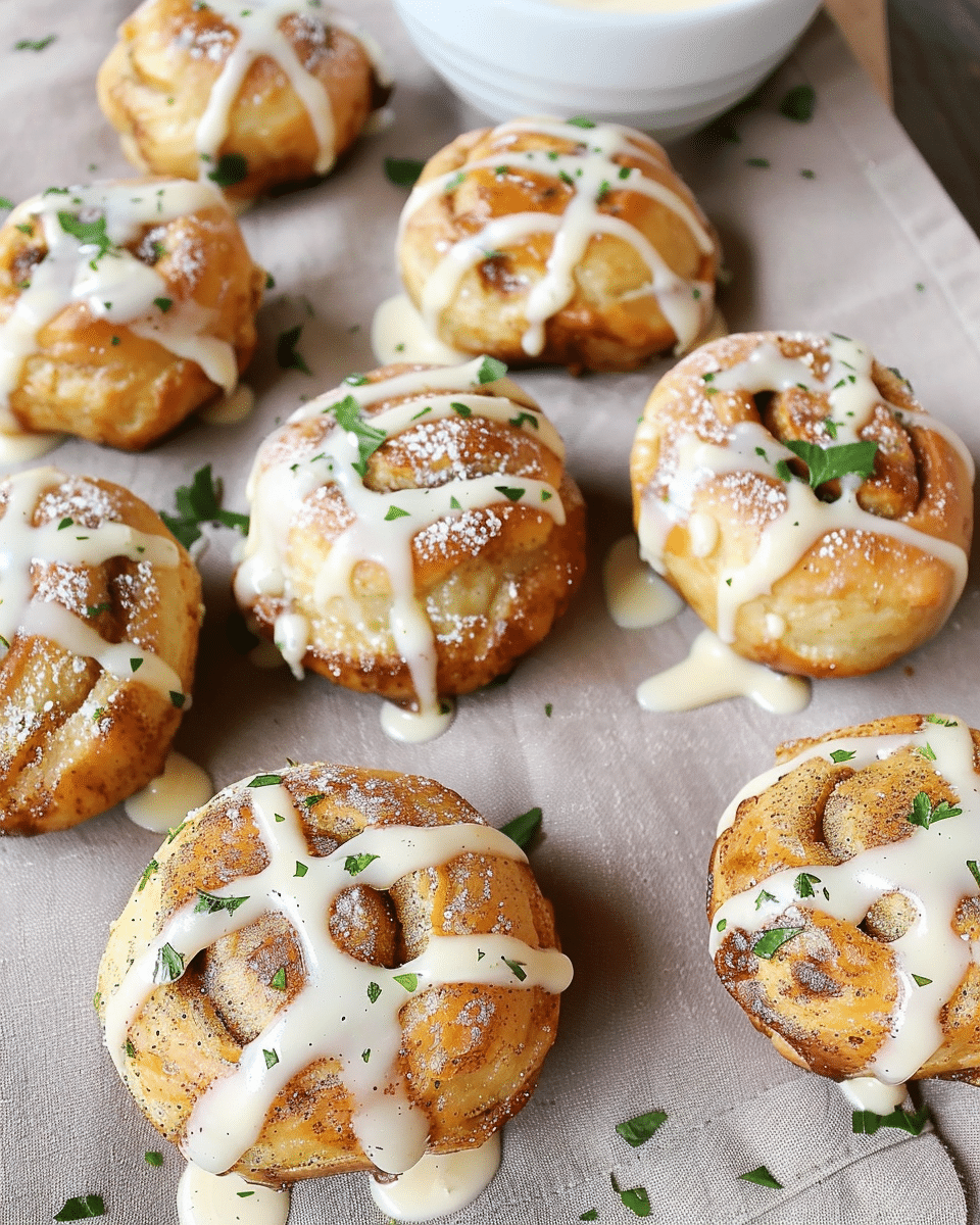 Air Fryer Cinnamon Roll Bites with 2-Ingredient Dough