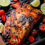 Air Fryer Date Glazed Salmon