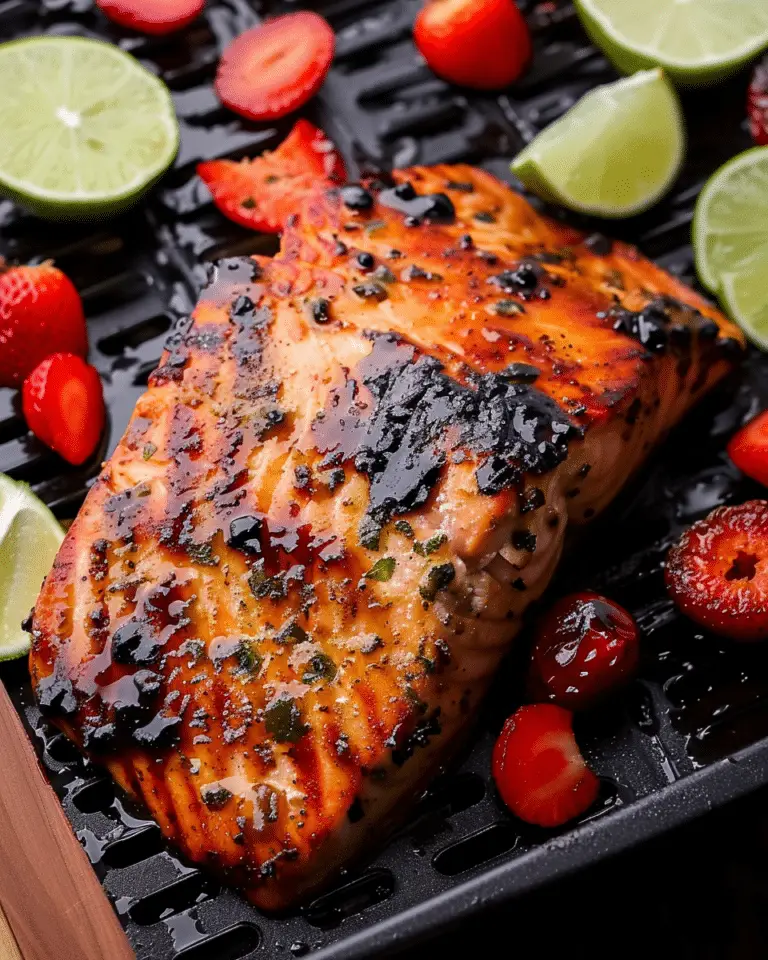 Air Fryer Date Glazed Salmon