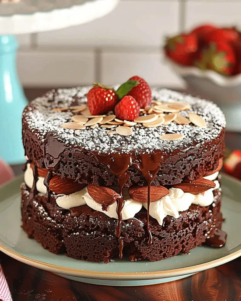 Almond Flour Chocolate Cake (No Eggs, No Gluten, No Dairy)