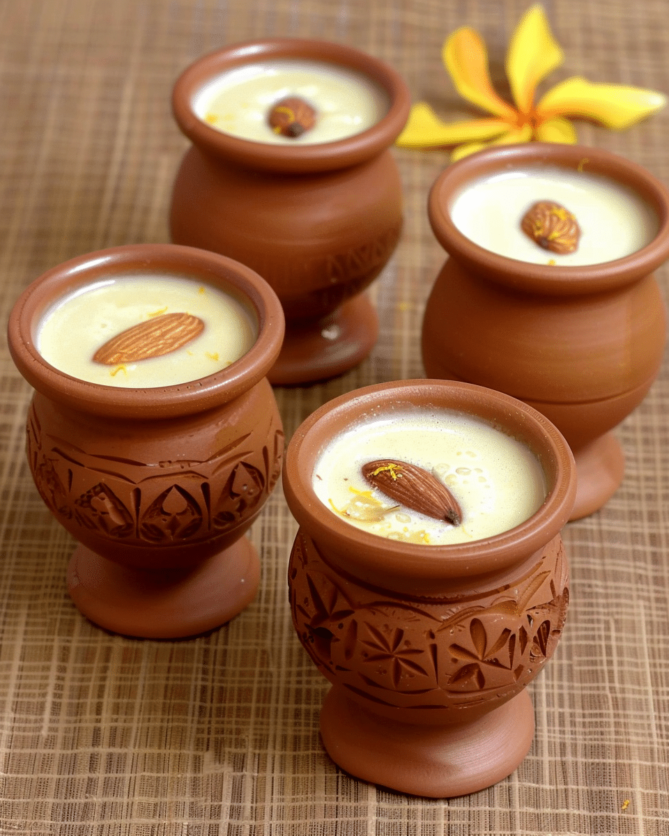 Almond and Saffron Phirni
