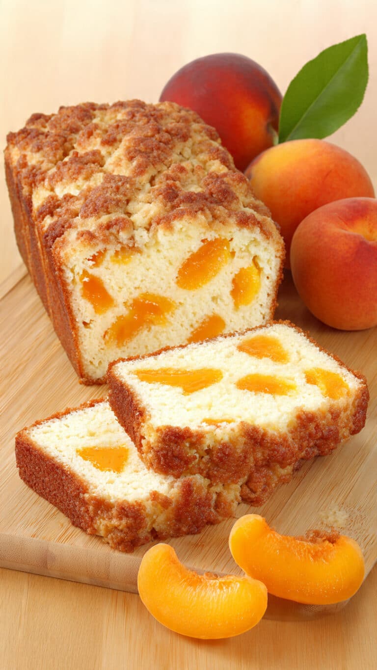 Apricot Vanilla Crumble Cake