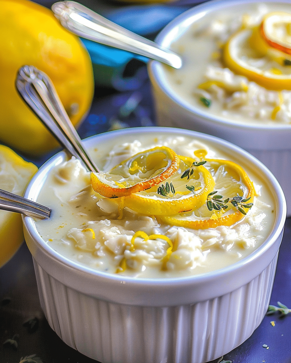 Avgolemono Soup (Greek Lemon Chicken Soup)